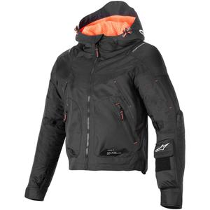 Dámska bunda na motorku Alpinestars MOLLY AIR čierno-fluo koralová