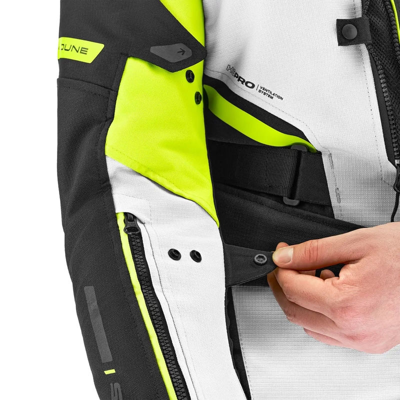 Bunda na motocykel Shima Dune fluorescenčno žltá