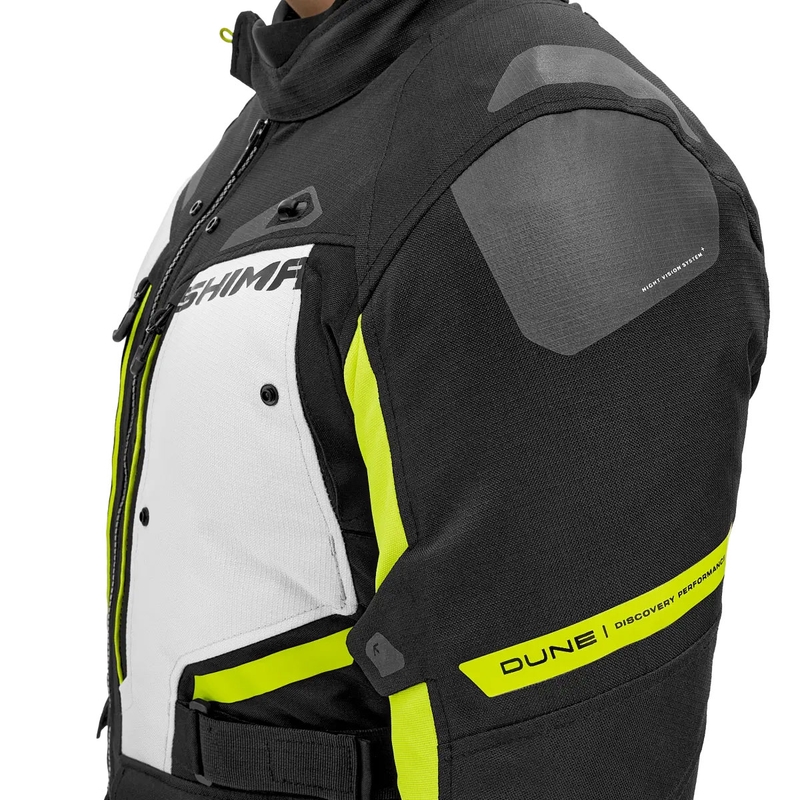Bunda na motocykel Shima Dune fluorescenčno žltá