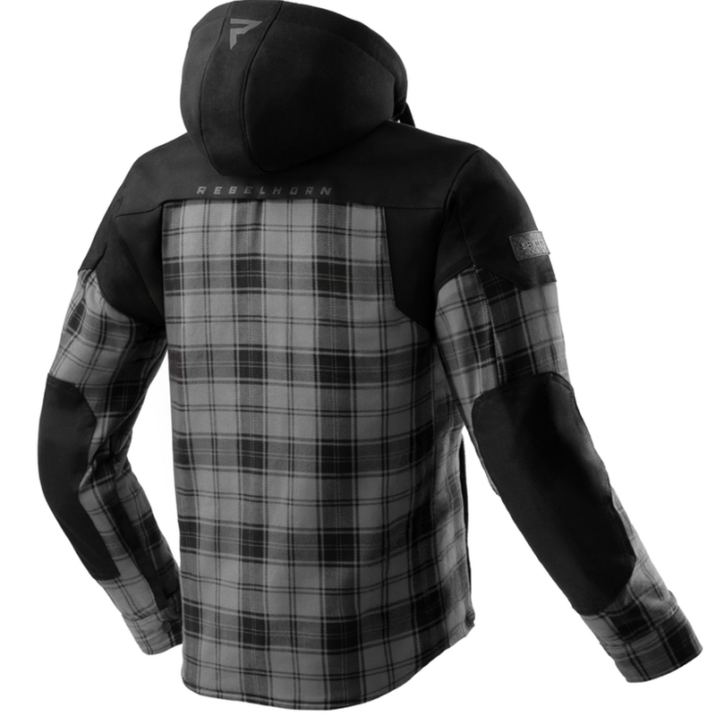 Košeľa na motorku Rebelhorn Shifter čierno-šedá