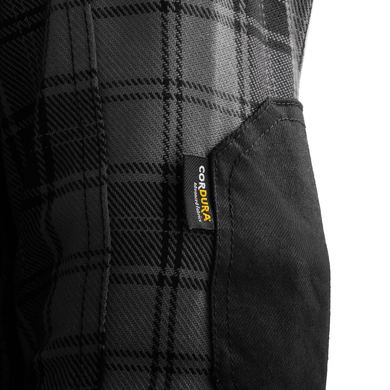 Košeľa na motorku Rebelhorn Shifter čierno-šedá