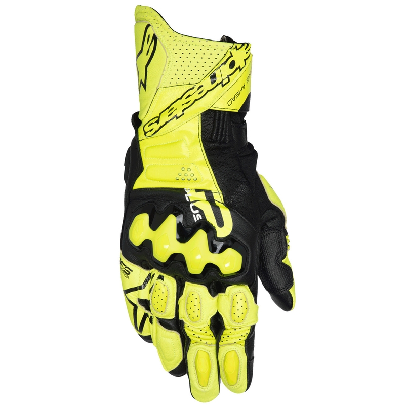 Rukavice na motocykel Alpinestars GP Plus R V3 fluorescenčno žlto-čierne