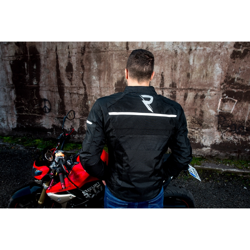 Bunda na motocykel Street Racer Definit čierno-biela výpredaj