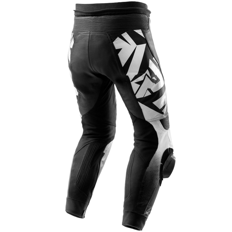 Kožené nohavice na motorku Rebelhorn Inferno čierno-biele