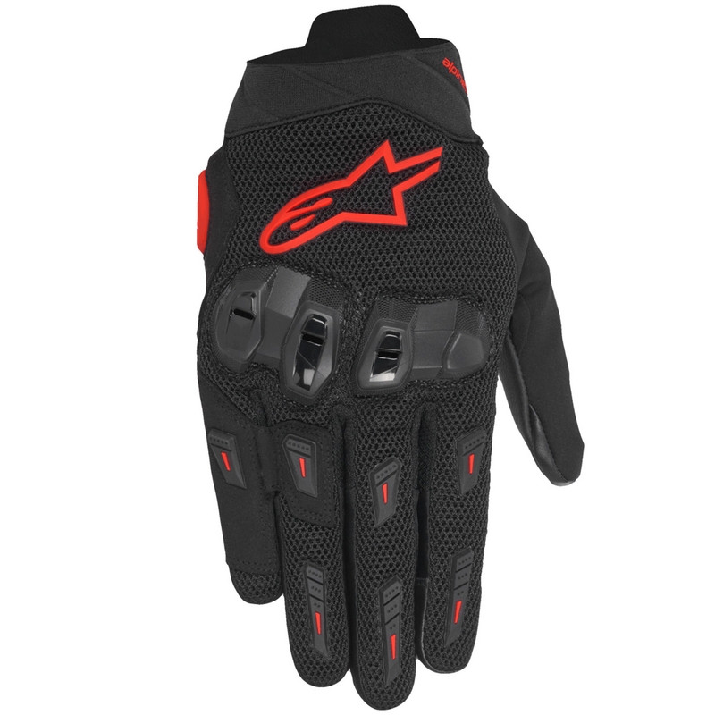 Rukavice na motocykel Alpinestars SP X 5 Air čierno-fluorescenčno červené
