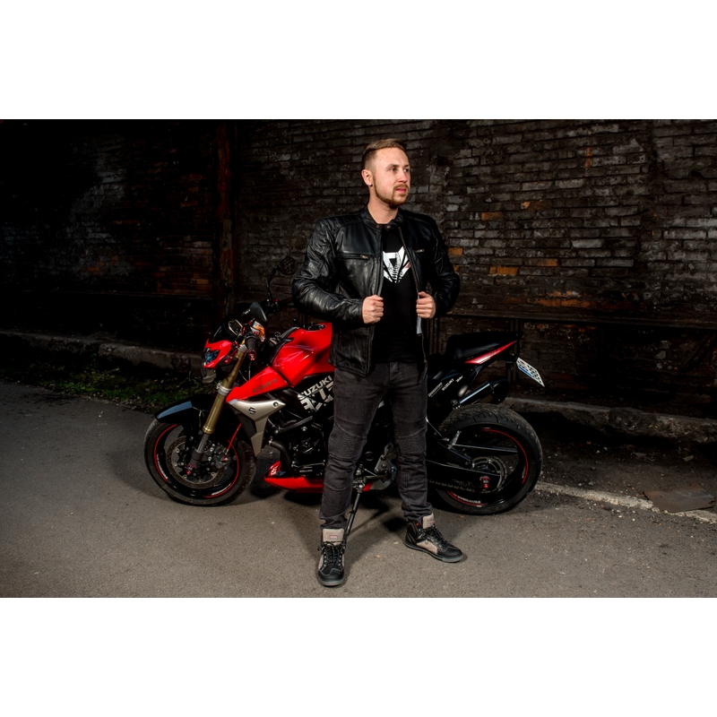 Bunda na motocykel Street Racer Spirit čierna