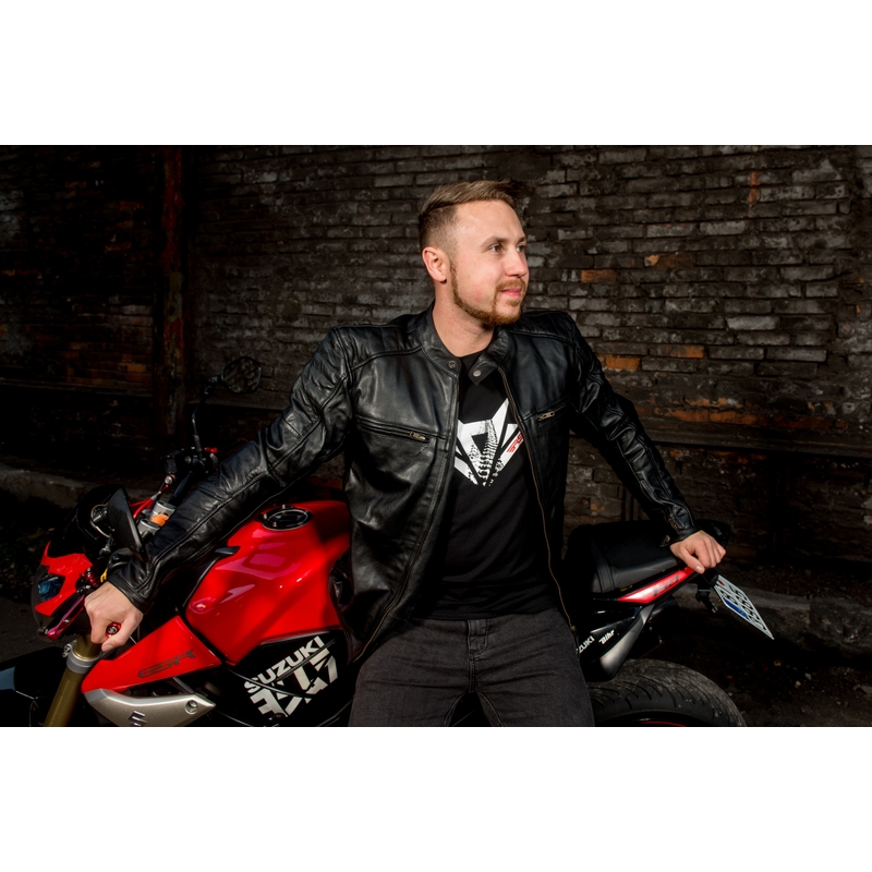 Bunda na motocykel Street Racer Spirit čierna