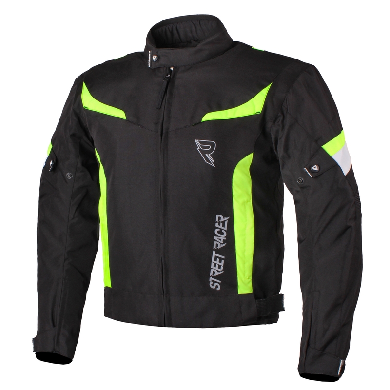 Bunda na motocykel Street Racer Cyklon čierno-fluorescenčno žltá výpredaj