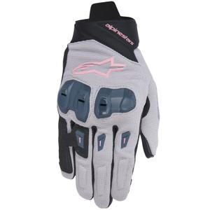 Dámske rukavice na motorku Alpinestars STELLA SP X 1 šedo-čierno-tmavo šedo-ružové