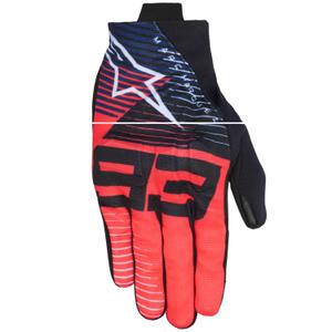 Rukavice na motorku Alpinestars Reef V2 MM93 kolekcia fluo červeno-modro-biele