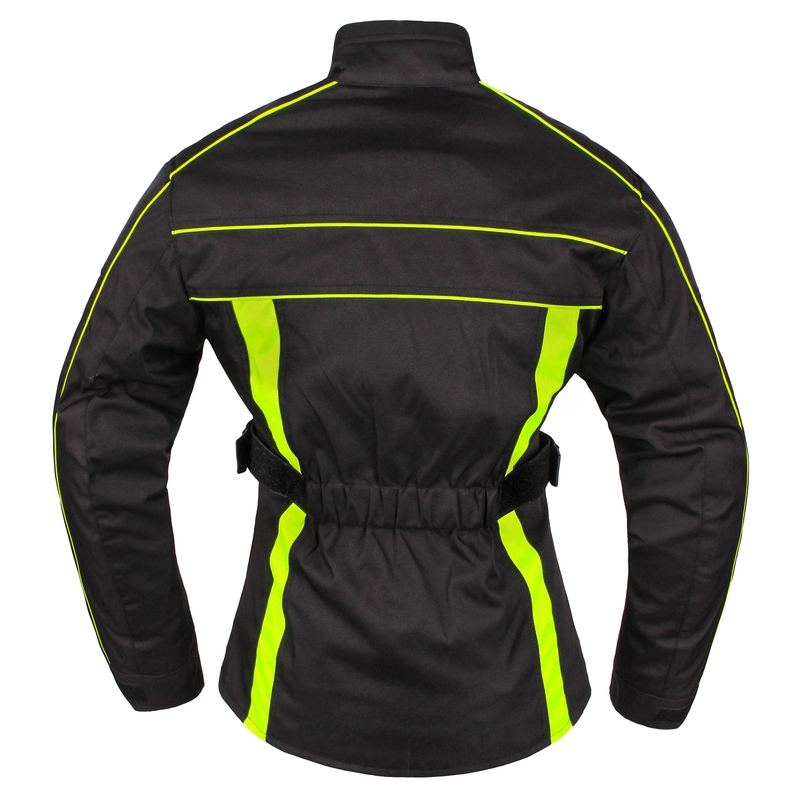 Moto bunda dámska RSA SW-01 čierno-fluorescenčno-žltá výpredaj