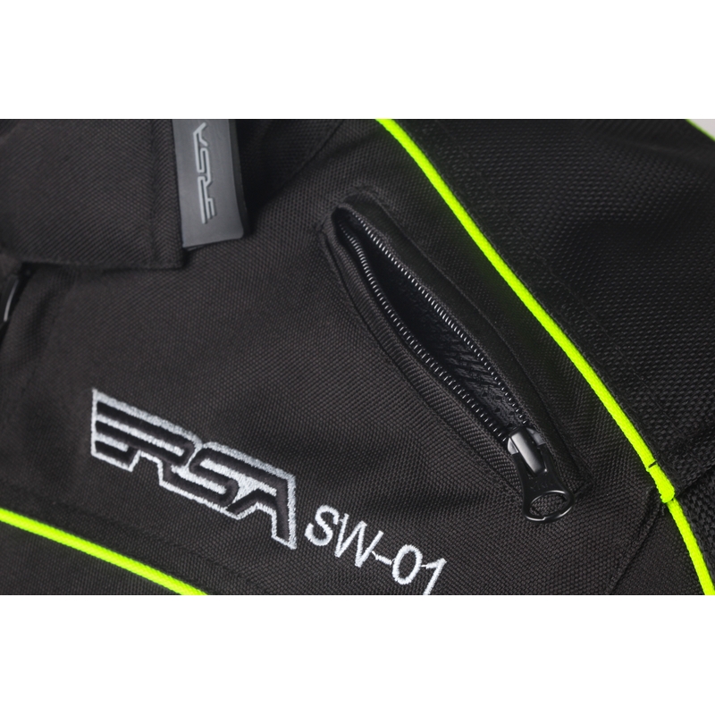 Moto bunda dámska RSA SW-01 čierno-fluorescenčno-žltá výpredaj