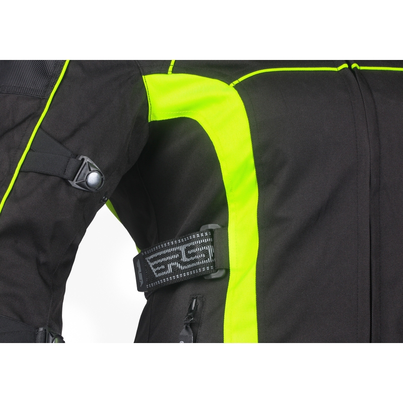 Moto bunda dámska RSA SW-01 čierno-fluorescenčno-žltá výpredaj