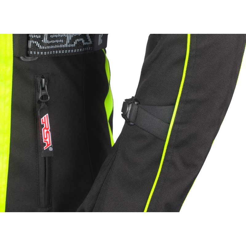 Moto bunda dámska RSA SW-01 čierno-fluorescenčno-žltá výpredaj