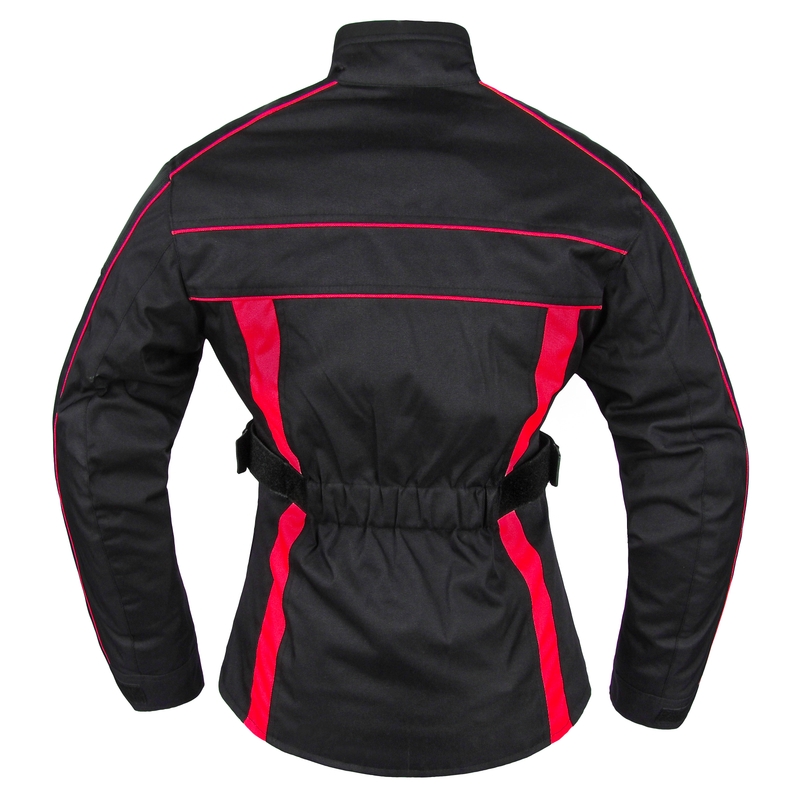 Moto bunda dámska RSA SW-01 čierno-červená výpredaj