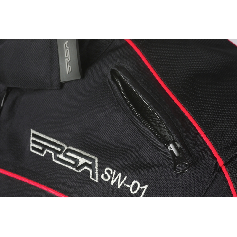 Moto bunda dámska RSA SW-01 čierno-červená výpredaj