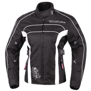 Moto bunda dámska RSA SW-01 čierno-biela výpredaj