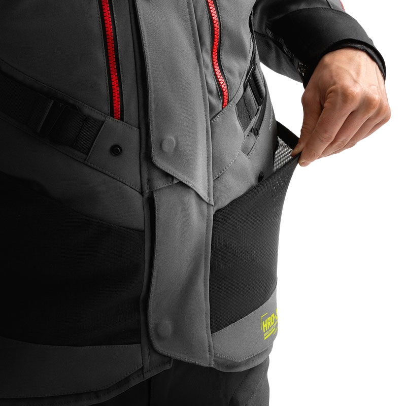 Bunda na motorku Rebelhorn Hardy 3.0 antracitovo-šedo-žltá