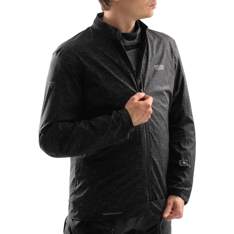 Bunda na motorku Rebelhorn Hardy 3.0 antracitovo-šedo-žltá