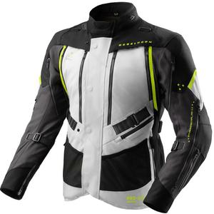 Bunda na motorku Rebelhorn Hardy 3.0 čierno-šedo-fluo žltá
