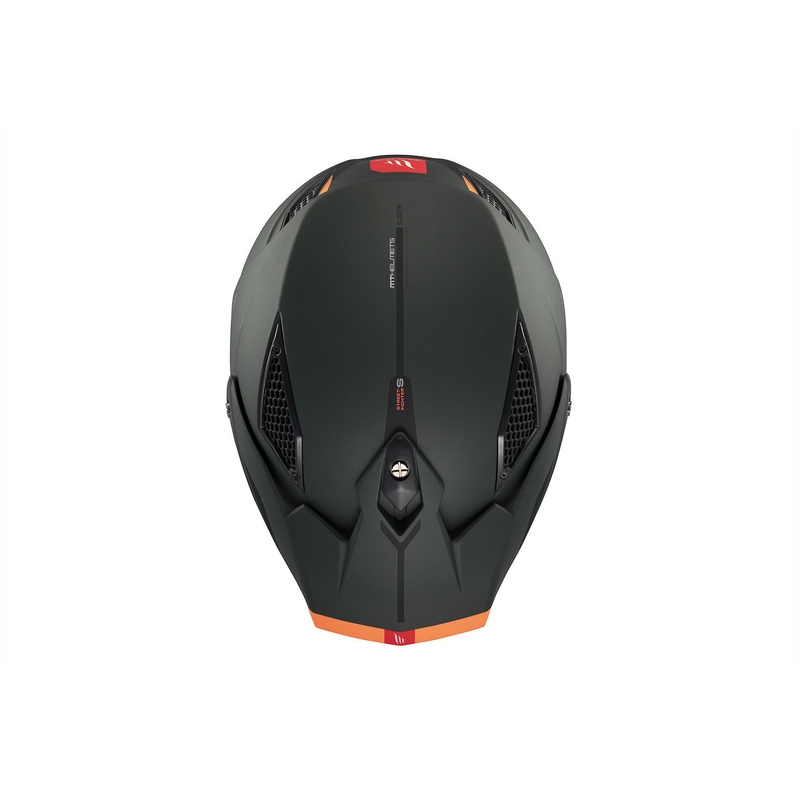 Otvorená prilba s maskou MT Streetfighter SV S Solid A6 matná zelená s iridiovou clonou