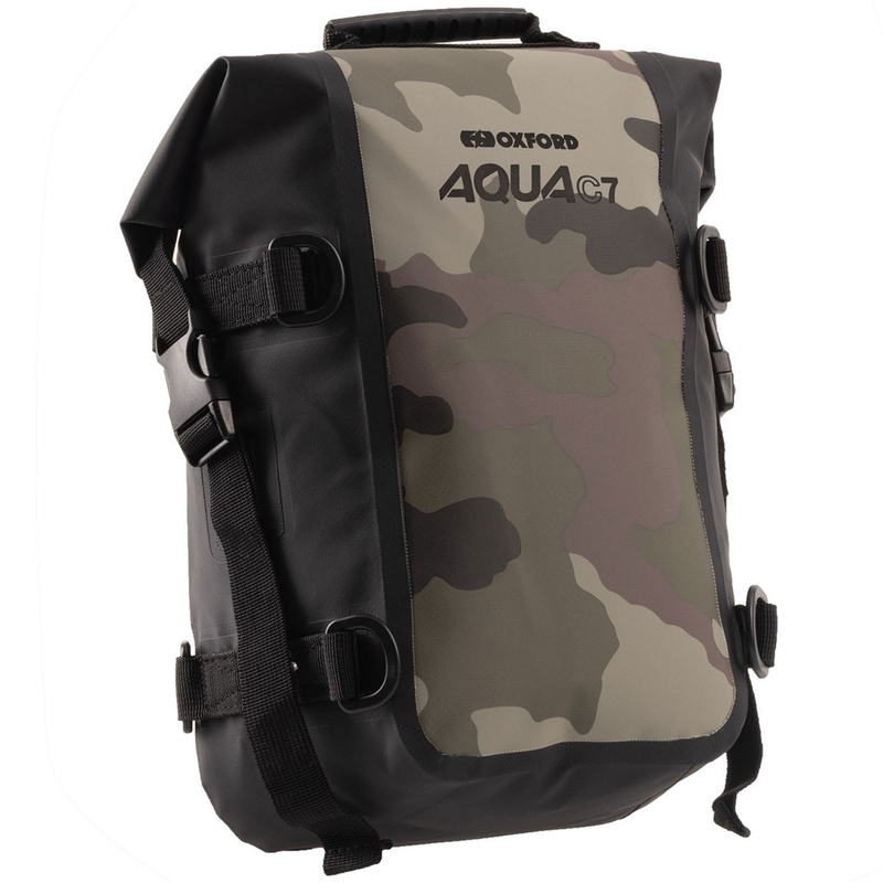 Moto taška na padací rám Oxford AQUA C7 Crash Bar bag 7 l maskáčová