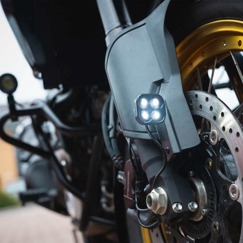 Prídavné svetlá Oxford Cube light predná sada čierna