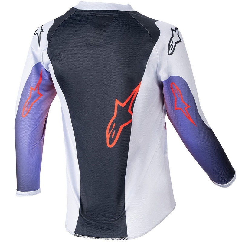 Detský motokrosový dres Alpinestars Racer Hoen svetlo šedo-gradient-čierny