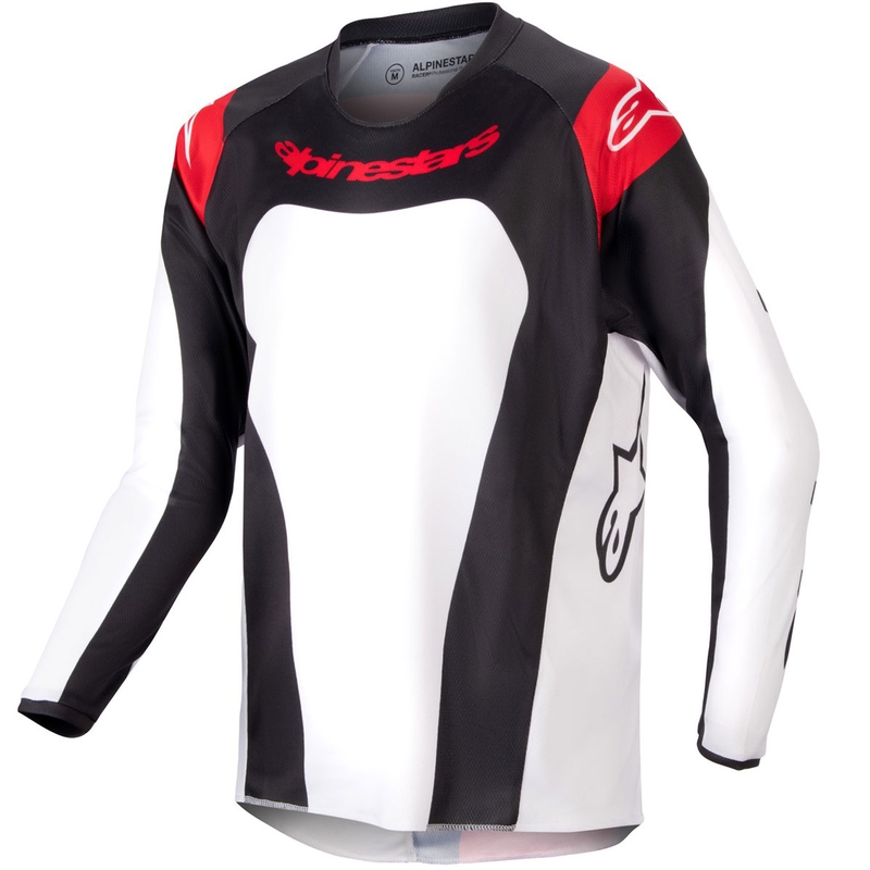 Detský motokrosový dres Alpinestars Racer Ocuri červeno-bielo-čierny