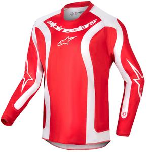 Detský motokrosový dres Alpinestars Racer Lurv 2024 červeno-biela
