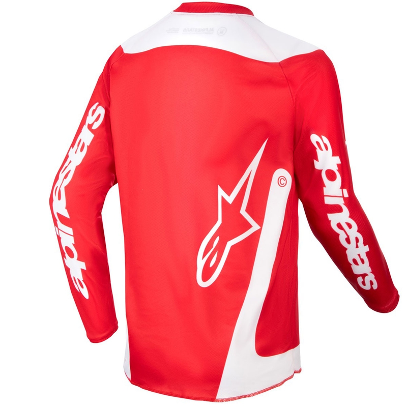Detský motokrosový dres Alpinestars Racer Lurv 2024 červeno-biela