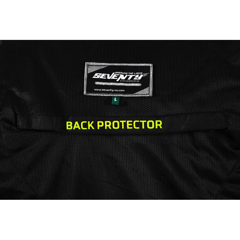 Bunda na motorku Seventy Degrees SD-JT66 Sahara čierno-fluo žltá