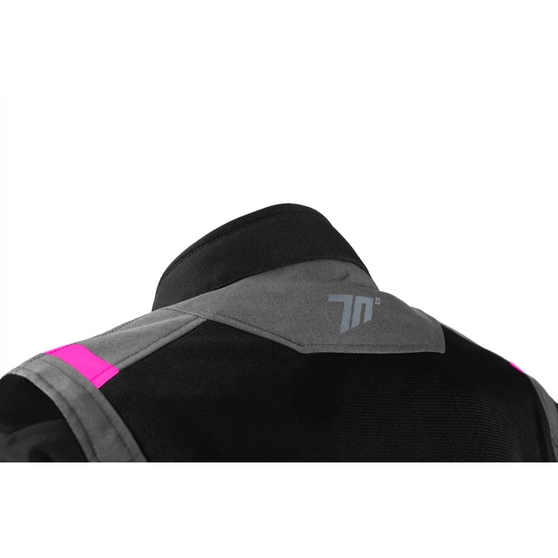 Dámska bunda na motorku Seventy Degrees SD-JT68 Sahara šedo-ružová