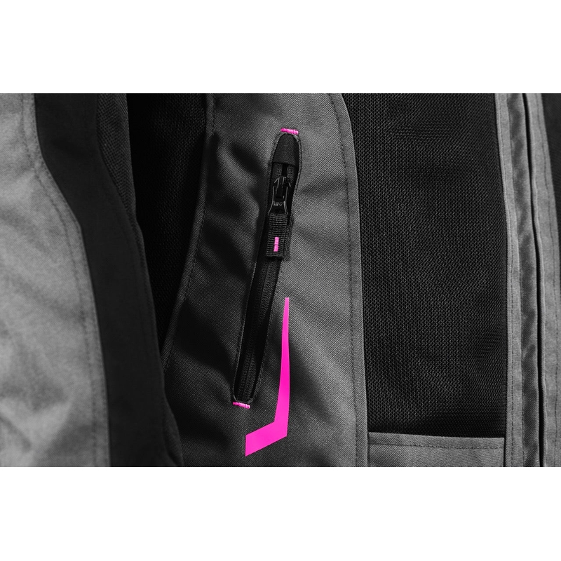 Dámska bunda na motorku Seventy Degrees SD-JT68 Sahara šedo-ružová