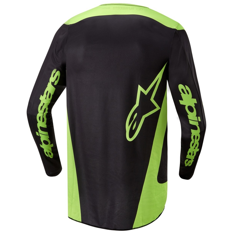 Motokrosový dres Alpinestars Fluid Lurv čierno-fluo žltá