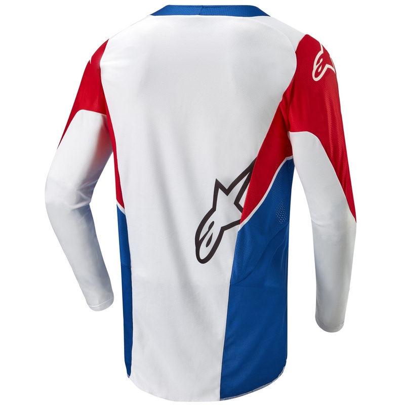 Motokrosový dres Alpinestars Racer Iconic Honda kolekcia bielo-modro-červeno-čierny