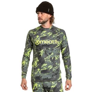 Pánske termo tričko Meatfly Avery modro-zelené camo