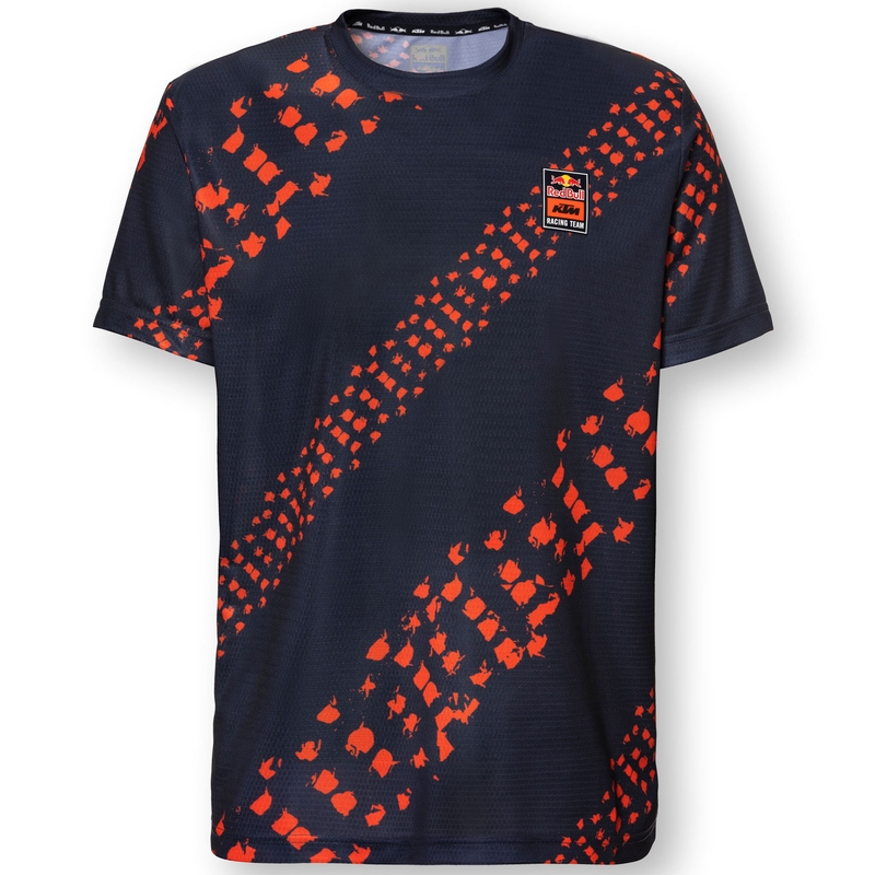 Motokrosový dres KTM Red Bull oranžovo-modrý - krátky rukáv výpredaj