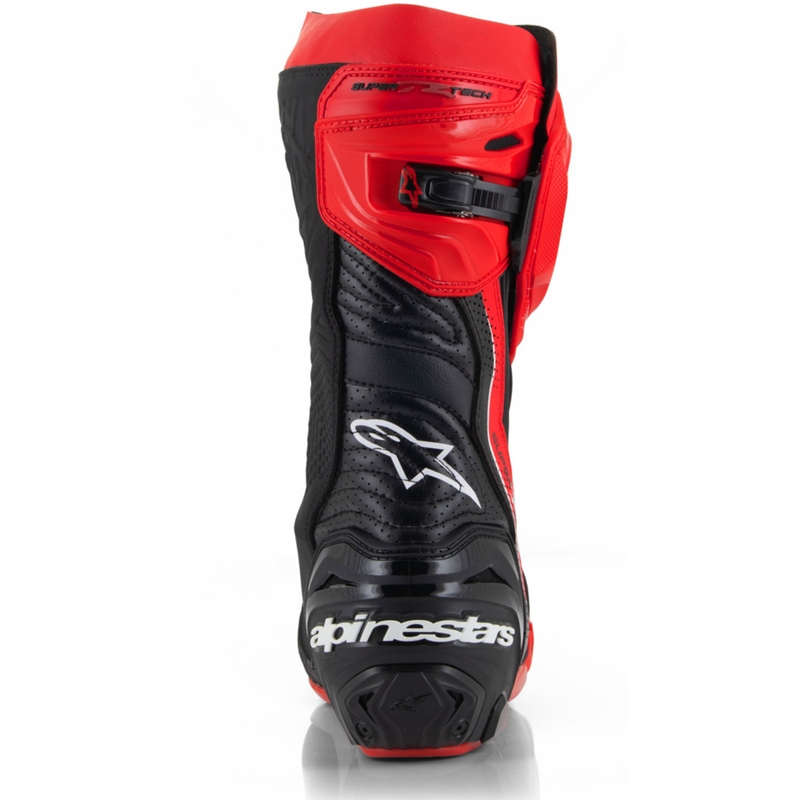 Topánky na motorku Alpinestars Supertech R Vented limitovaná edícia Francesco Bagnaia červeno-čierne