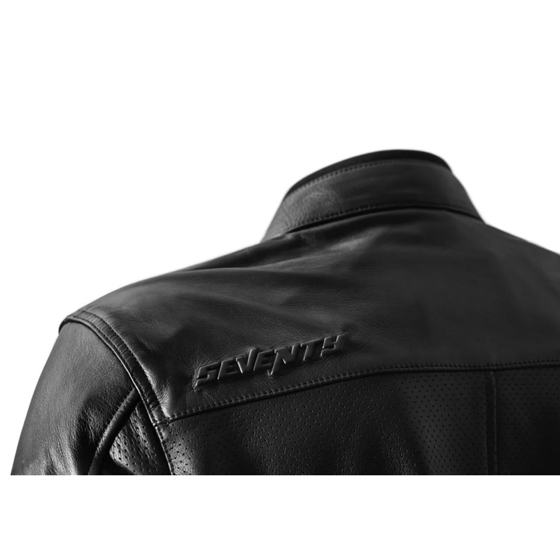 Kožená bunda na motorku Seventy Degrees SD-JL4 Legend Classic čierna