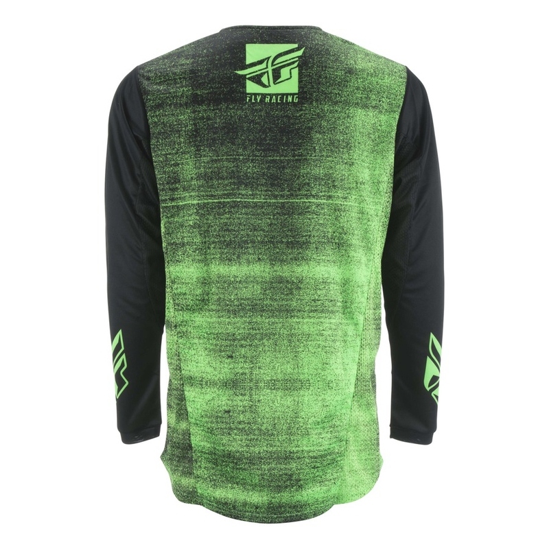 Motokrosový dres FLY Racing Kinetic NOIZ 2019 - USA čierno-fluorescenčno zelený výpredaj