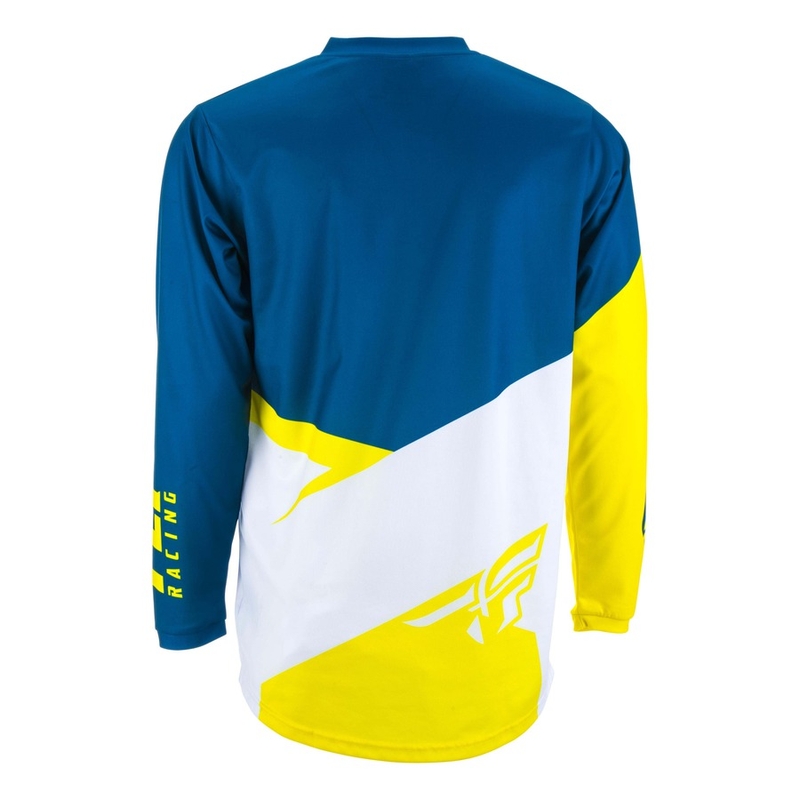 Motokrosový dres FLY Racing F-16 2019 - USA žlto-bielo-modrý výpredaj