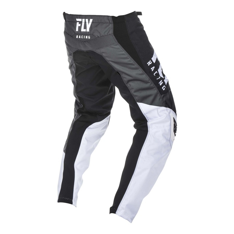Motokrosové nohavice FLY Racing F-16 2019 - USA čierno-bielo-šedé výpredaj
