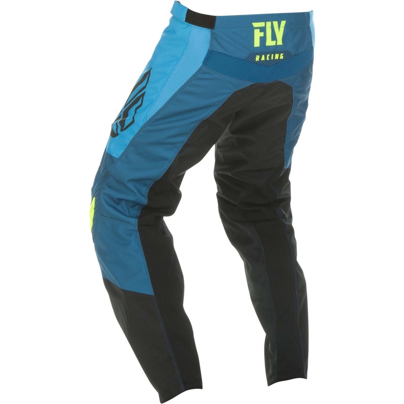 Motokrosové nohavice FLY Racing F-16 2019 - USA modro-čierno-fluorescenčno žlté výpredaj