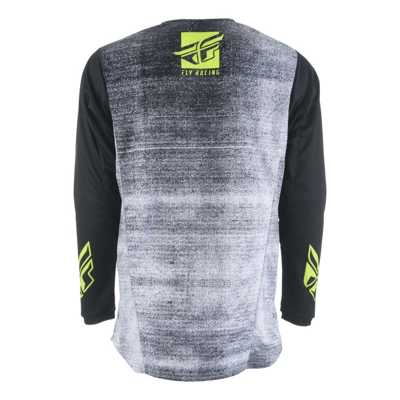 Motokrosový dres FLY Racing Kinetic NOIZ 2019 - USA čierno-fluorescenčno žltý výpredaj