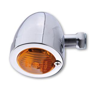 Blinker na motorku Highsider Smart Bullet Flat chróm