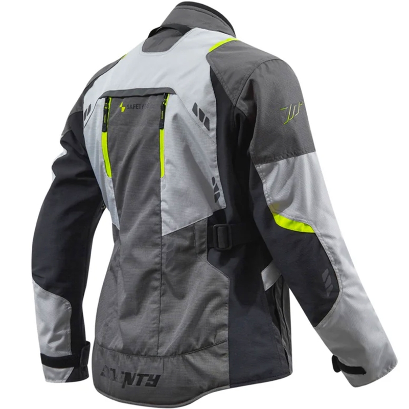 Bunda na motorku Seventy Degrees SD-JT67 Tanami čierno-šedo-fluo žltá