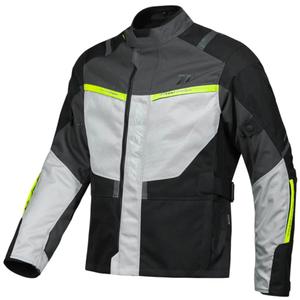 Bunda na motorku Seventy Degrees SD-JT83 Tonale čierno-šedo-fluo žltá