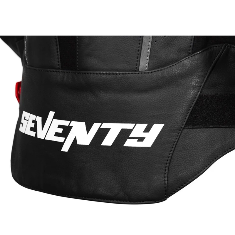 Kožená bunda na motorku Seventy Degrees SD-JL24 Spoiler čierno-červená