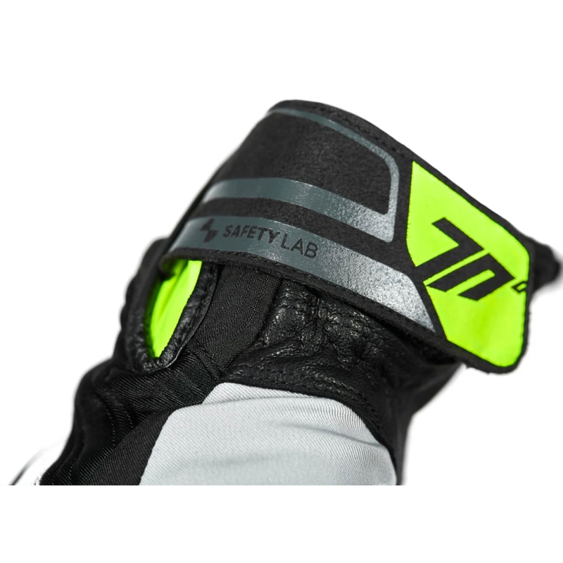 Rukavice na motorku Seventy Degrees SD-T13 Aspen Light čierno-šedo-fluo žlté
